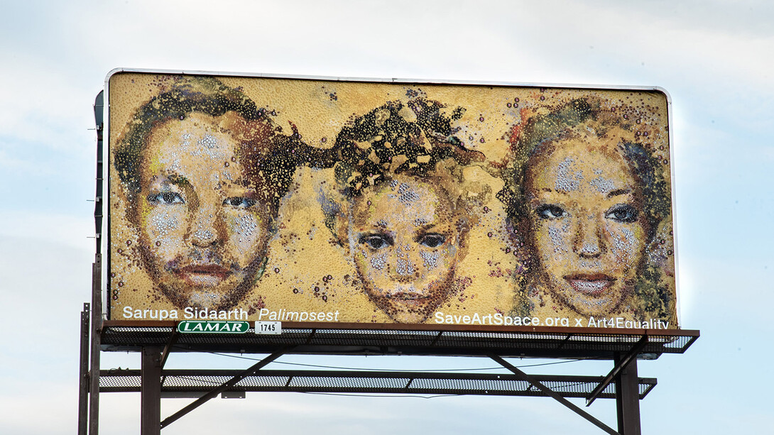 Artist Sarupa Sidaarth - SaveArtSpace x Art4Equality x The Untitled Space Public Art Billboard 1xLR