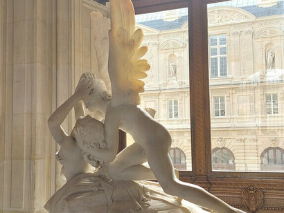 'Amore e Psiche' (1793) Antonio Canova nel Museo del Louvre, Parigi (Francia)