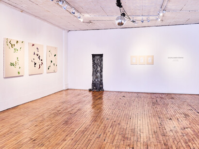 Laleh Motlagh and Anastasia Sitnikov, (Un)avoidable silence, exhibition view. Courtesy of Heaven Gallery