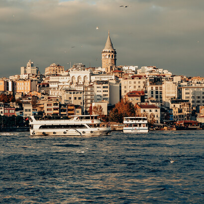 Fotografia do mar de Mármara em Instambul, na Turquia