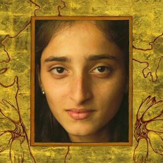 Siona Benjamin, detail of Maayan Abraham (Shapurkar) , 2012-2013, Photo-Collages with Gouache and Acrylic Paint on Hahnemuhle Paper, 35 x 35 inches