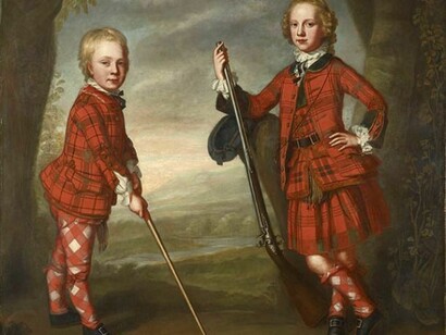 William Mosman, Sir James Macdonald 1741 - 1766 and Sir Alexander Macdonald 1744/1745 - 1795, about 1749, Oil on canvas, 176.50 x 147.30 cm (framed: 193.80 x 164.60 x 8.00 cm), Purchased 1967