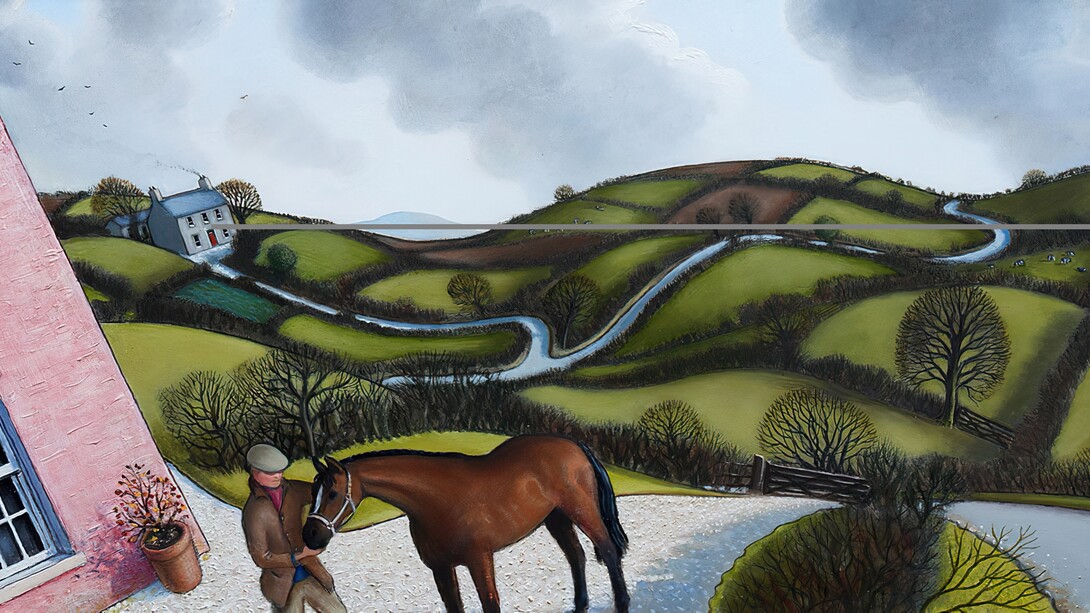 The Irish filly, 25x55 cm