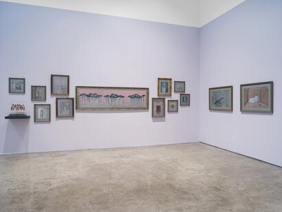 Huda Lutfi, Unraveling, exhibition view. Courtesy of The Third Line