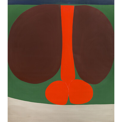 Duane Zaloudek, Milarepa XI, 1965, acrylic on canvas, 60 x 68 inch. Photo credit: Adam Reich. Courtesy: the artist and Monitor, Rome-New York