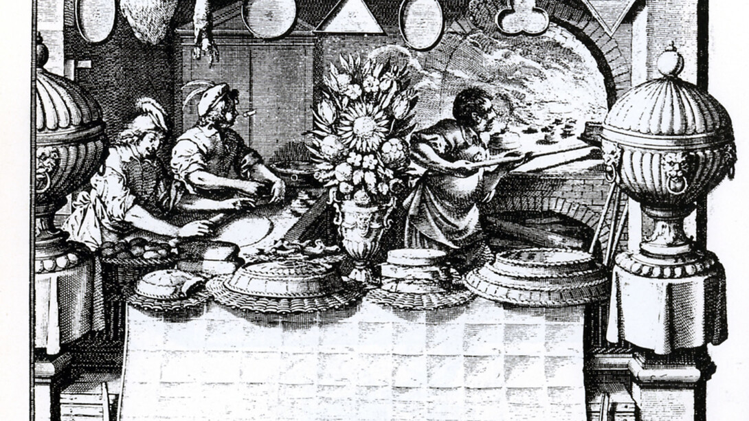 La bottega delle delizie, incisione di Abraham  Bosse, Parigi, Museo Carnavalet (XVII secolo)
