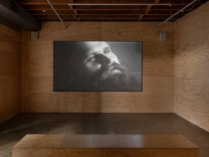 Carl Andre, Exhibition view. Courtesy of Moca