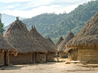 Poblado indígena en Sierra Nevada de Santa Marta