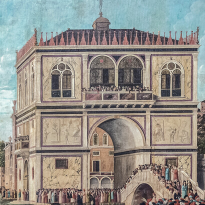 Vittore Carpaccio, Ritorno degli ambasciatori alla corte inglese, particolare