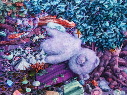 Eguchi Ayane, The dream island, 2018, oil on canvas, 130.4 × 162.3 cm, © Eguchi Ayane, courtesy of the artist and Mizuma Gallery