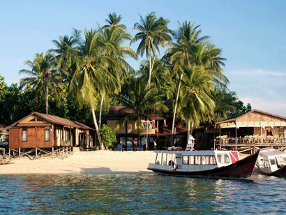 Parte centrale del Maratua Paradise Resort