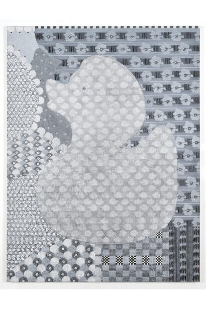 Glenn Goldberg, Friend, 2015, Acrylic, gesso, ink, and pencil on canvas. 84” x 63”