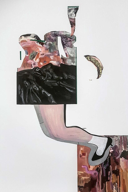 Rachele Moscatelli, Omaggio a Carol, 2020, 100x70 cm, mista su carta