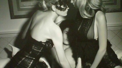 Two girls and a boy, ready to have a good time