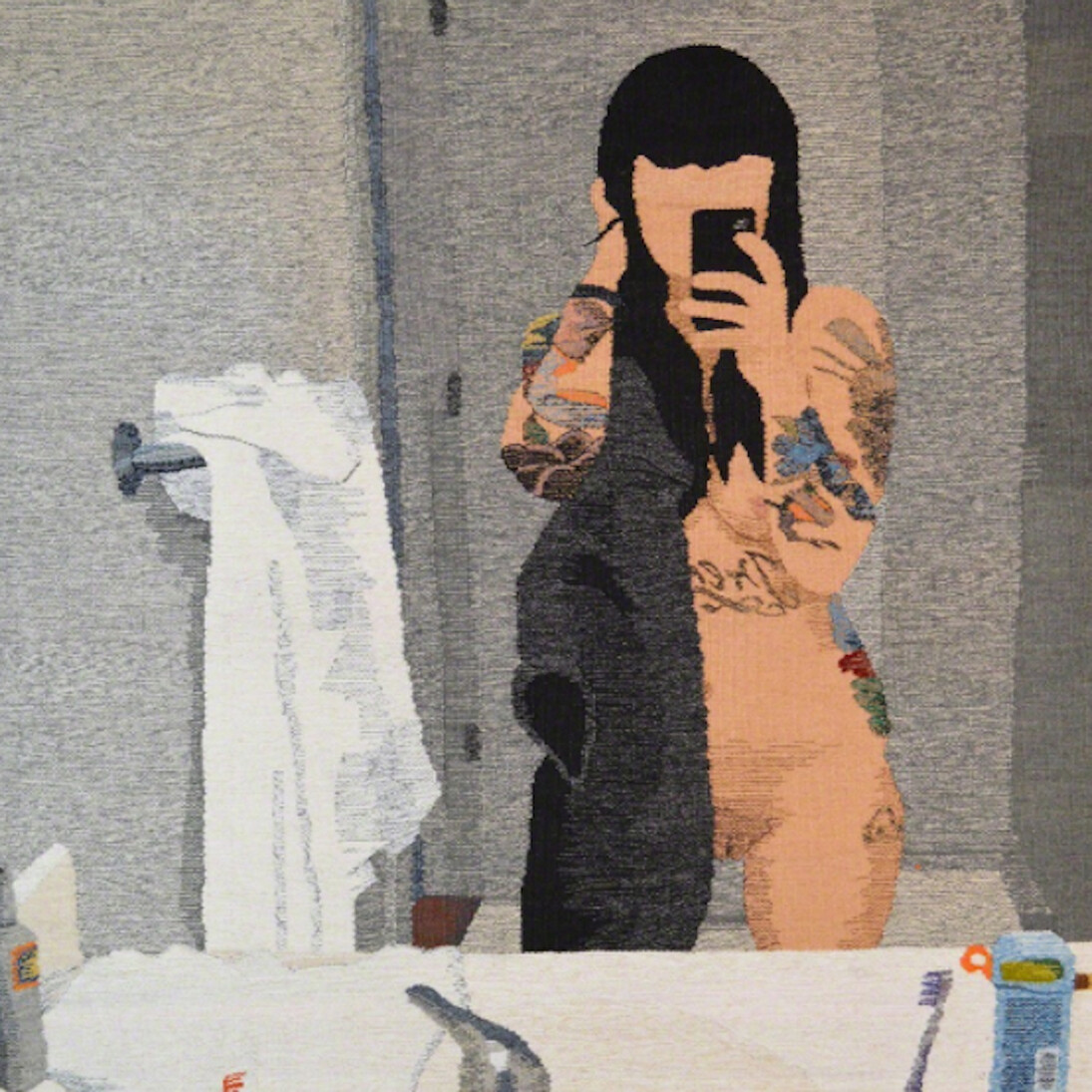 Erin M. Riley, Self Portrait 4 , 2017. Courtesy of Hashimoto Contemporary