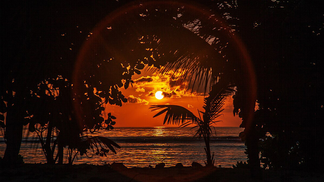 Tramonto su Mahé, Seychelles