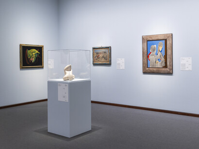Max Ernst to Dorothea Tanning: Networks of surrealism, exhibition view. Courtesy of Alte Nationalgalerie