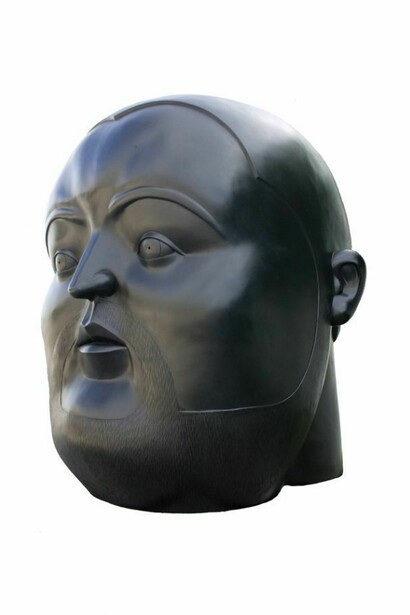 Head, Bronze, 106 1/4 x 89 3/4 x 88 5/8 in. 270 x 228 x 225 cm