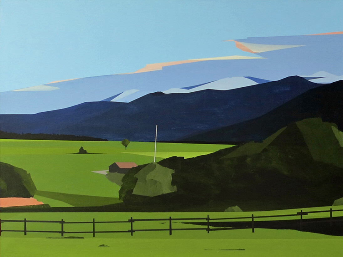 Greta Van Campen, St Ignatius, MT' 2014, 18x24", acrylic on panel
