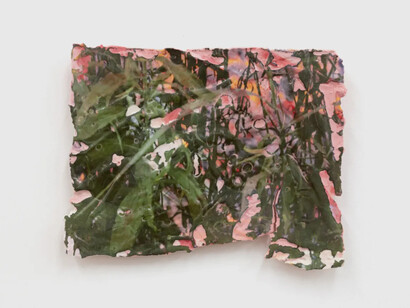 Corinne Chase, Burnt Grass, 2023, glazed translucent porcelain, 8.25x10.5 inches. Courtesy the artist and Halsey McKay Gallery