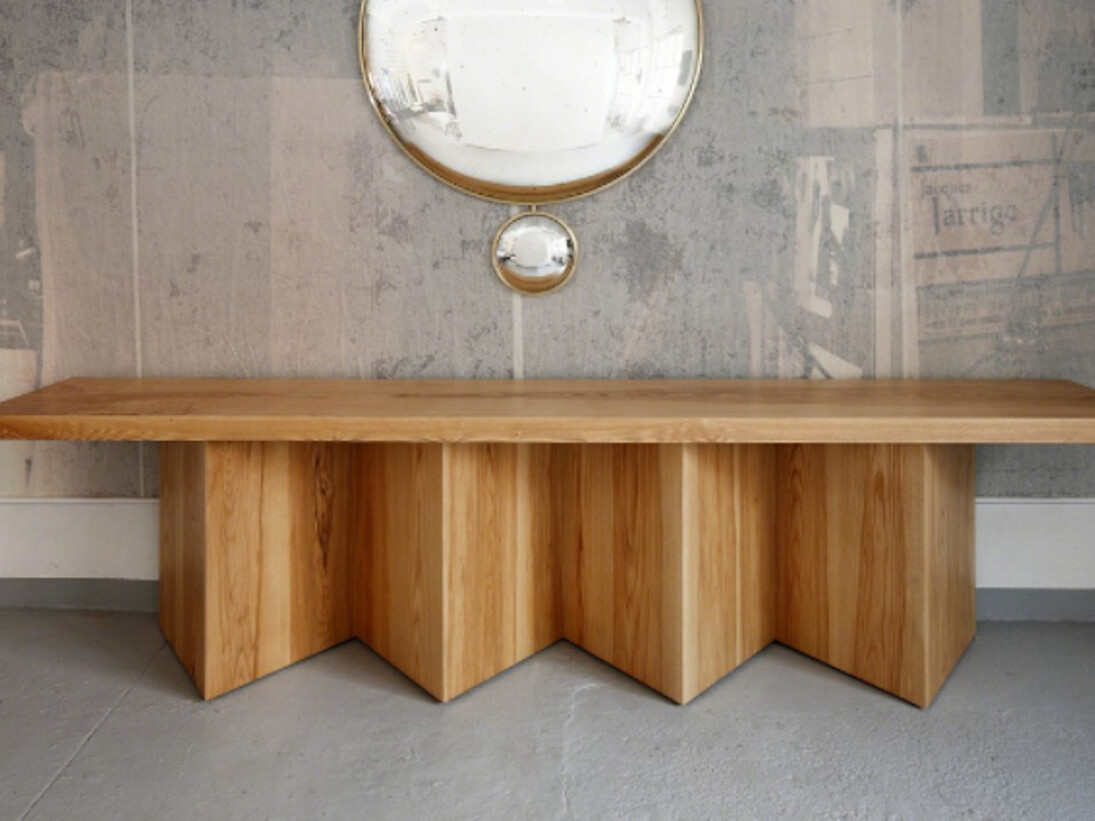 Tinatin Kilaberidze, Solid Ash Console, 2014. Courtesy of Valerie Goodman Gallery