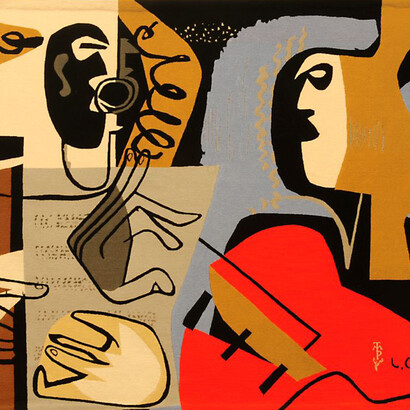 Tapeçarias. Le Corbusier. Les Deux Musiciens