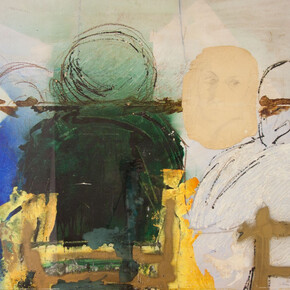 Pier Paolo Pasolini, Bozzettone per un omaggio a Laura o Luna protoromantica – Contemporanea a Napoleone – In un cielo in tempesta, 1967. tecnica mista su tavola, Fondazione Cineteca di Bologna ©