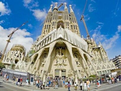 A Sagrada Família, em Barcelona, Espanha