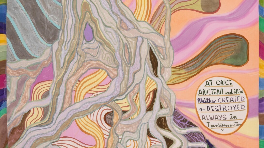 Emma Talbot, Everything is energy. Always in transformation (dettaglio), 2025. Cortesia di 21Art