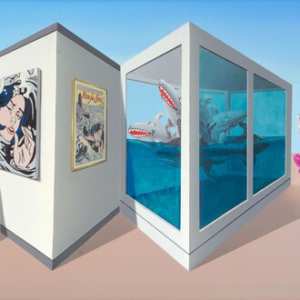 Patrick Hughes. Courtesy of Alon Zakaim Fine Art