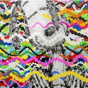 Tom Everhart, "Big Poppa", Artist's inspiration: Jean-Michel Basquiat