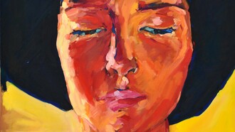 Kristian Zara, The red portrait, oil on canvas, 100x120cm, 2011