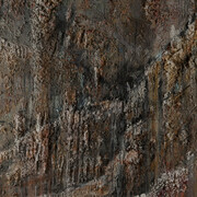 Thaier Helal, Qalamoun Mountains, 2014, Mixed media on canvas, 152 x 183 cm