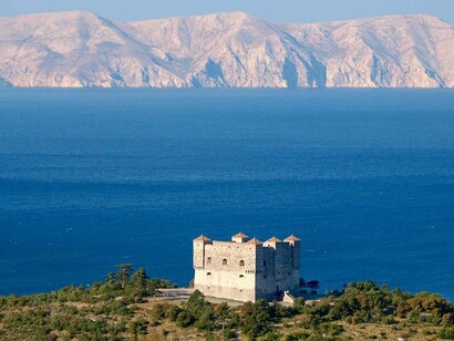 Fortress Nehaj, with a square shape with corners showing the four points of the horizon
