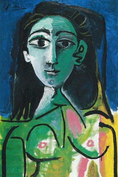 Pablo Picasso,  Buste de femme (Jacqueline), Notre-Dame de Vie, (1963), per gentile concessione del museo Rosengart, Lucerna