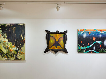 Various artists, Pluperfect an action of continued relevance, exhibition view. Courtesy of 81 Leonard Gallery