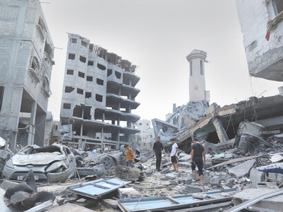 Estado de ruina en el que se encuentra el terriotorio de Gaza tras los bombardeos