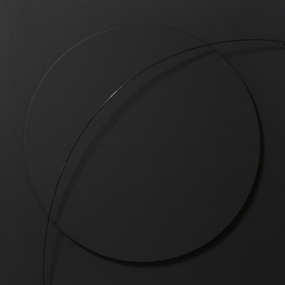 Satellite, 2015, acrilico e filo di rame su tela, 30x30 cm