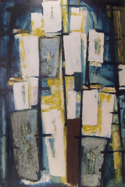Dusti Bongé, Windows, Oil on masonite, Paul Bongé Collection