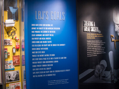 Civil Rights, Exhibition view. Courtesy of LBJ Presidential Library