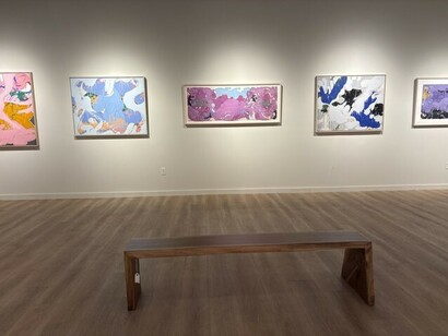 Modern masters: Norman Bluhm, exhibition view. Courtesy of Montanaro Fine Art