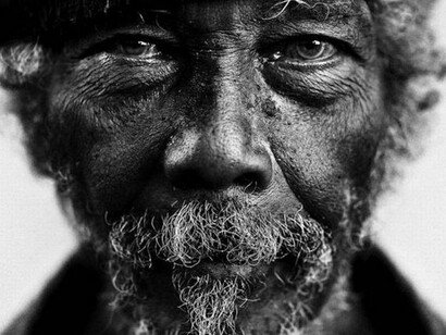 Rostro de un vagabundo (Lee Jeffries)