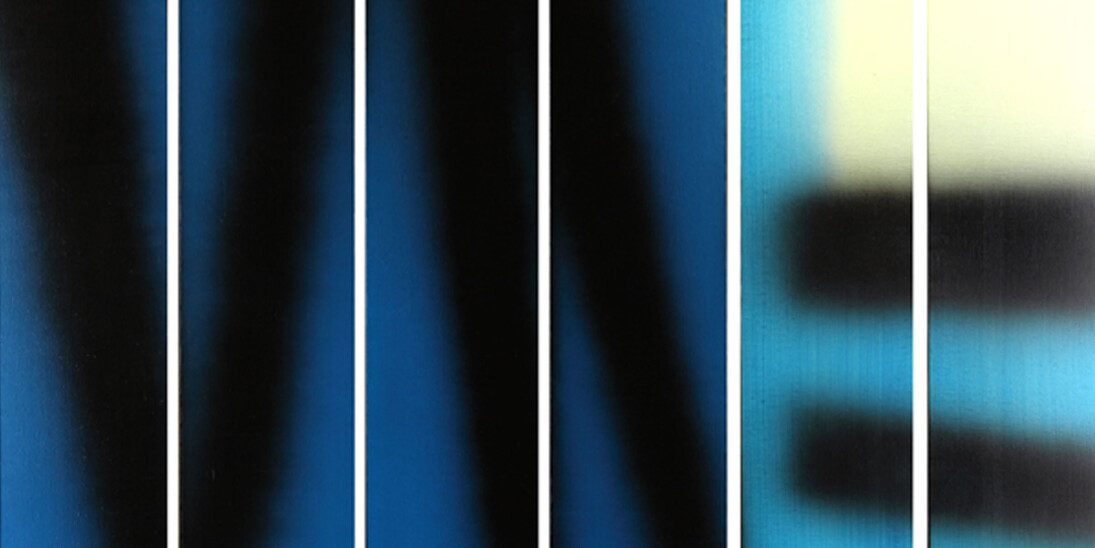 Hans Hartung, 1983, acrilico su tela, 150 x 210 cm, Collezione Fondazione Hartung-Bergman