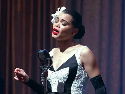 Andra Day performing as Billie Holiday in the motion picture entitled "The United States vs Billie Holiday"