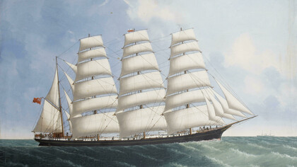 Schiffsfracht aus Ende des 19. Jahrhunderts