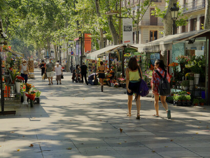 Las Ramblas de Barcelona, España