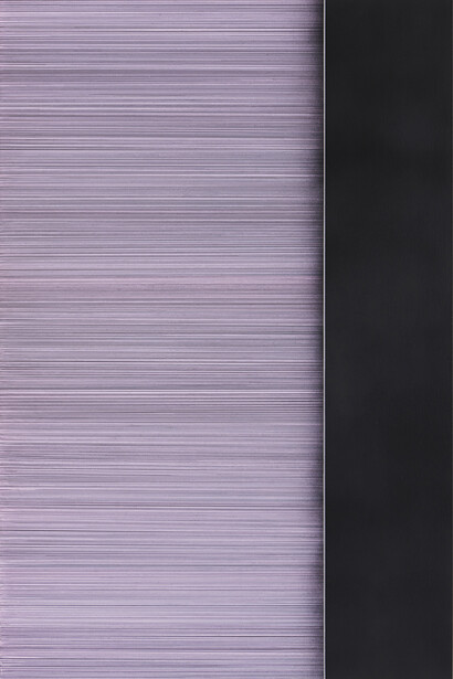 Peter Peri, Potudan, 2014, Marker pen and spray paint on linen, 175 x 115 cm