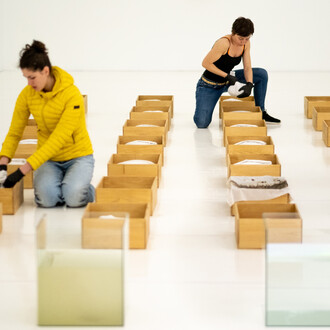 Caroline Le Méhauté et Isabella Soupart, Tellus project, vue d'exposition. Avec l'aimable autorisation de la Centrale for contemporary art