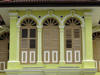 Dettaglio architettonico, George Town, Penang, Malesia
