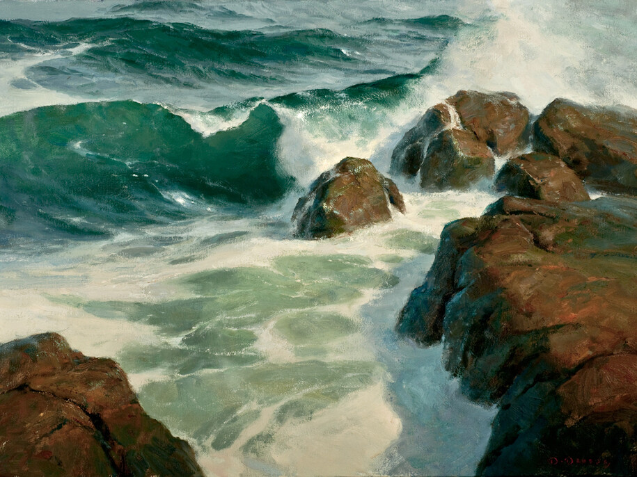 Donald Demers, Monterey Surf, Oil on Canvas, 22 x 30 inches